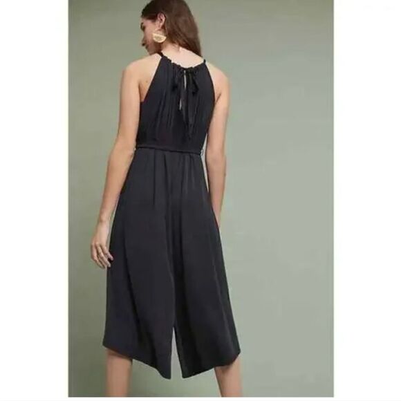 Anthropologie HD in Paris Jacenta Wide Leg Jumpsuit women's size small black‎ - Picture 2 of 11